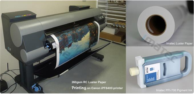 format premium luster photo paper 260 pigment photo resin coated paper canon wide format paper