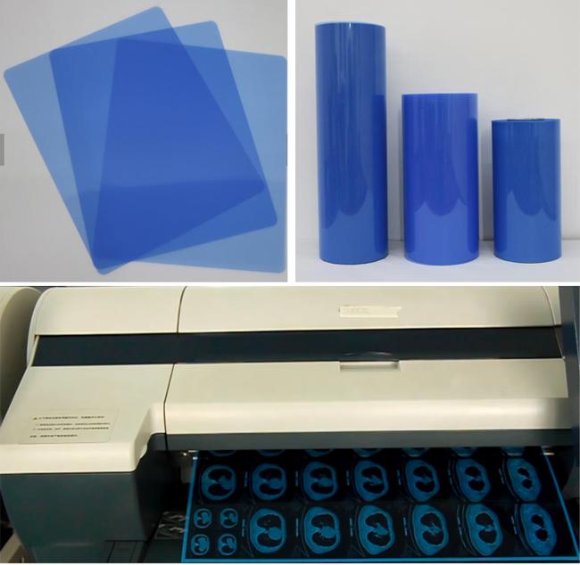 A4 14" X 17" Inkjet Blue Medical Dry Film For Digital X Ray CT DR MRI