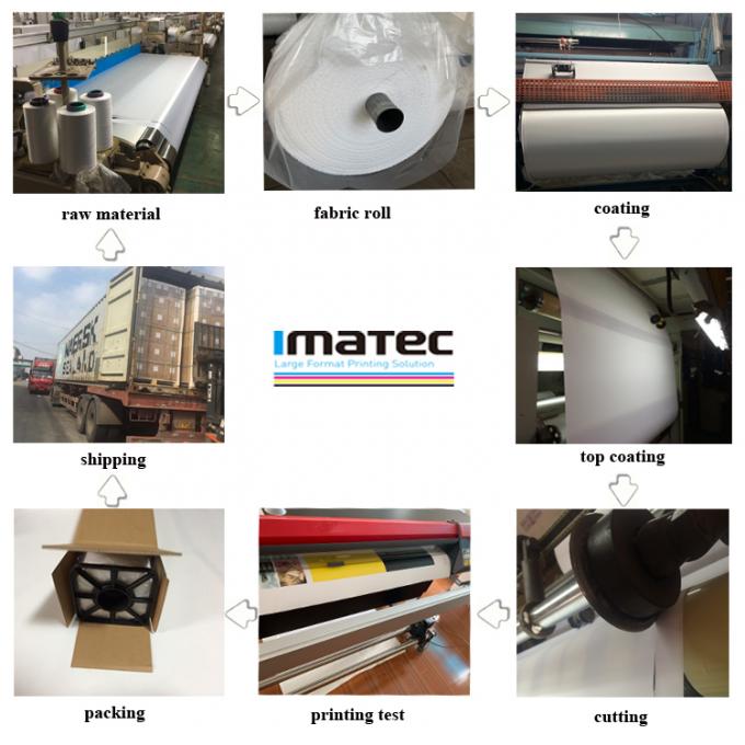 Eco Solvent Polyester Canvas Rolls Waterproof 600d 24" 36" For Digital