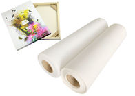 220gsm Inkjet Stretched Polyester Canvas Roll 24&quot; 60&quot; For Printer Plotter