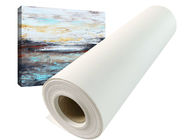 220gsm Inkjet Stretched Polyester Canvas Roll 24&quot; 60&quot; For Printer Plotter