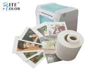 White Dry Lab Glossy Photo Paper Roll Inkjet For Noritsu D701 D502 Printer