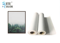 Waterproof 280gsm Matte Polyester Canvas Rolls Single Side For Giclee Inkjet Printing