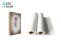 Medium Textured Polyester Canvas Rolls Matte Bright White 24&quot; 36&quot; 44&quot; 50&quot; 60&quot;