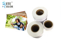 Glossy Dry Inkjet Minilab Photo Paper , Mircorporous RC White Paper