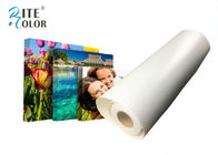 Fine Art Prints White Cotton Inkjet Eco Solvent Media , 360gsm High Glossy Surface Printable Cotton Canvas Roll
