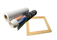 Wide Format Inkjet Matte Poly Cotton Canvas Roll For Pigment Dye Ink Printing