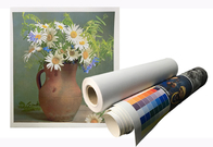 Matte Blank Stretched Poly Cotton Canvas Roll For Digital Inkjet Printing