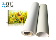 Polyester Cotton Blend Inkjet Canvas Photo Paper Waterproof Coated For Printer
