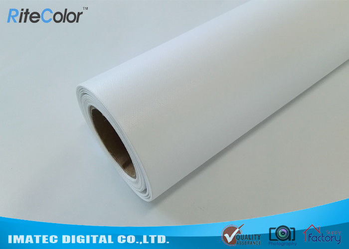 Inkjet Eco Solvent Printing Canvas Roll , Polyester Glossy 24&quot; - 60&quot; Textured Printed Canvas Fabric
