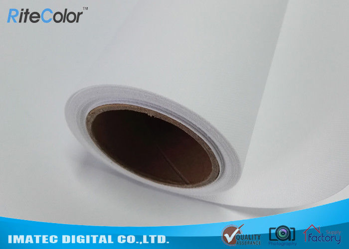 Waterproof Matte Polyester Solvent Canvas Rolls For Roland / Mimaki / Mutoh Printers
