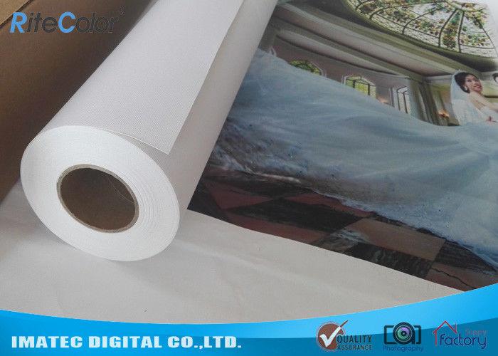 380gsm Matte Eco Solvent Printable Canvas , Plotter Inkjet Cotton Canvas Rolls