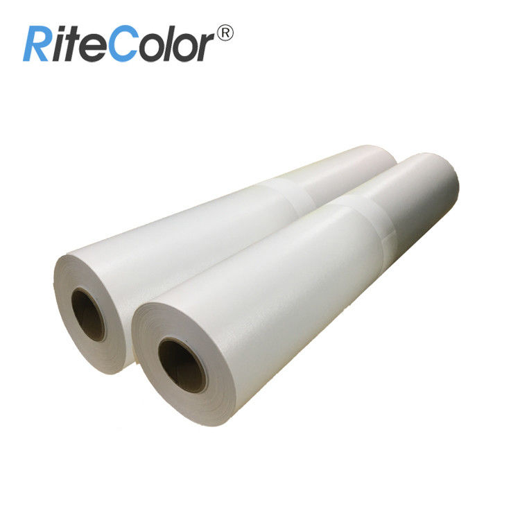 Matte Polyester Canvas Rolls Polyester Inkjet Canvas Roll 42"  x 30M For Print