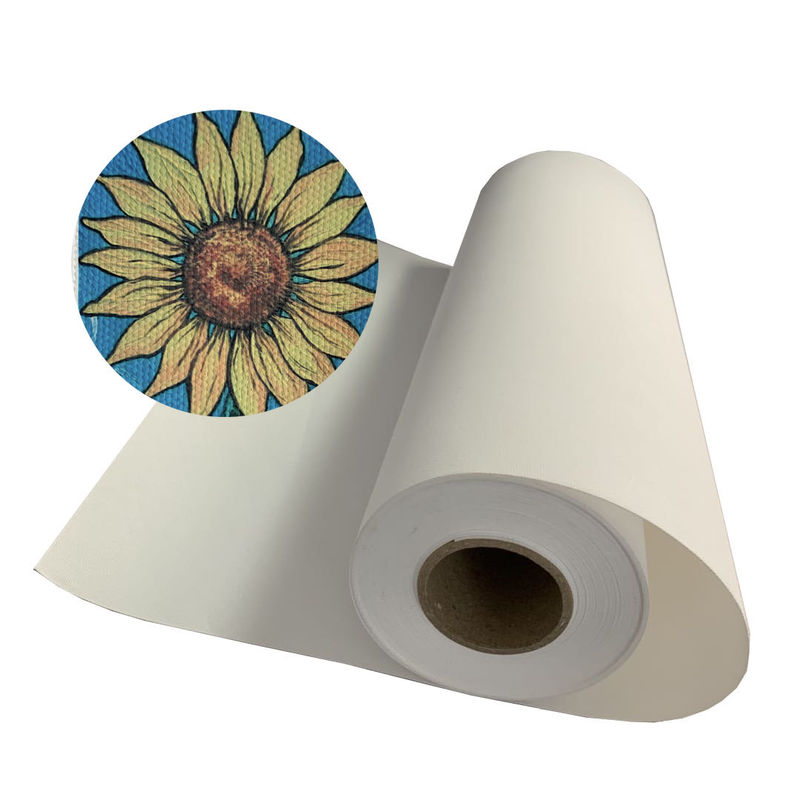 Blank Inkjet Printed Polyester Canvas Roll 24&quot; 36&quot; With Eco Solvent Inks