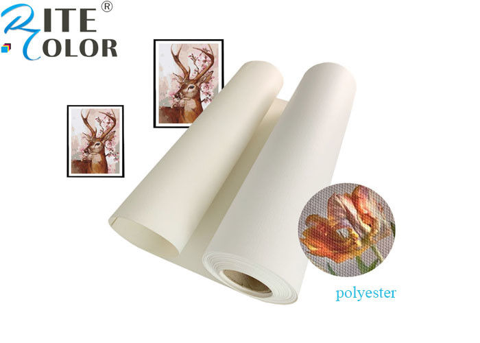 Large Format Aqueous Matte Polyester Canvas Rolls Blank Stretched Inkjet Canvas Rolls