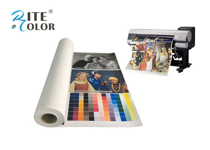 Art Inkjet Printable Polyester Fabric Roll Large Format 44 Inch Matte Finish