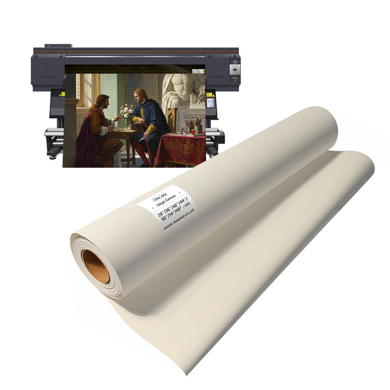 Poly Paper Printer Waterproof OBA Free 360gsm Art Poly Cotton Canvas Roll For EPSON Printer