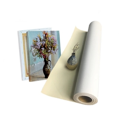 Professional Eco Solvent Inkjet Printing Canvas 380gsm Matte Polycotton