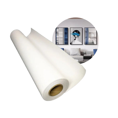 Wide Format Aqueous Matte Inkjet Poly Cotton Canvas Roll 360gsm For Pigment Dye Ink