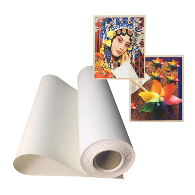 Aqueous Large Format Polyester Canvas Rolls Matte Finish Inkjet Printing