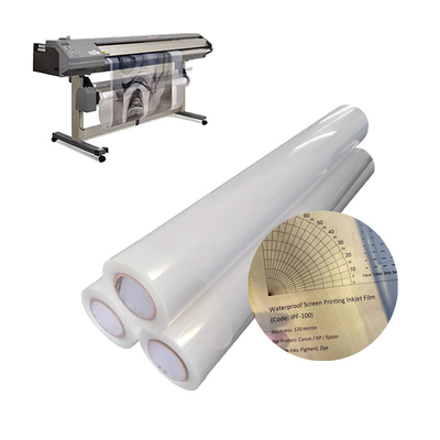 Large Format Inkjet Pet Waterproof Milky Transparency Film For Screen Printing
