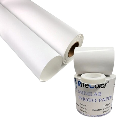 Digital Printing Pigment Ink 260gsm Satin Inkjet RC Photo Paper Roll