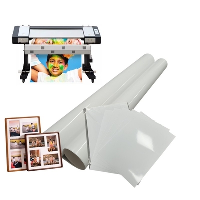 Professional Printing 240gsm Microporous Glossy RC Inkjet Paper Roll For Inkjet Printer