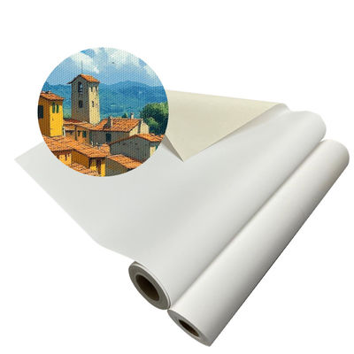 Printable Waterproof 220gsm Polyester Canvas Rolls For Giclee Art Printing