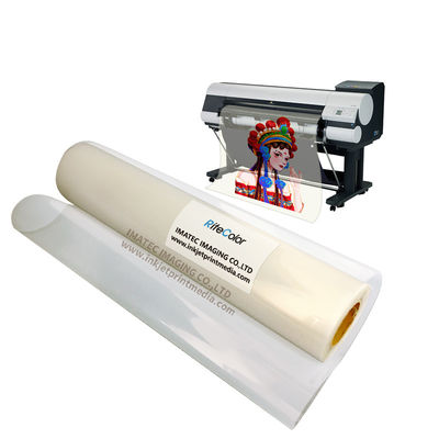 Milky Transparent Inkjet Film PET Film Roll For Pigment And Dye Ink