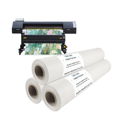 Polyester Matte Canvas Roll 210gsm Waterproof Pigment Dye Printing for EPSON Printers