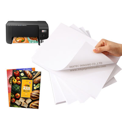 Pigment Inkjet 135gsm Semi-Glossy Self Adhesive Sticker Paper