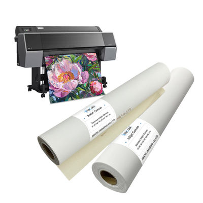 127cm 152cm Width Matte 280gsm Polyester Canvas For Eco Solvent Ink Printer