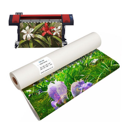 Waterproof Glossy Polycotton Canvas Water-Based Inkjet Printing 400gsm Canvas Roll