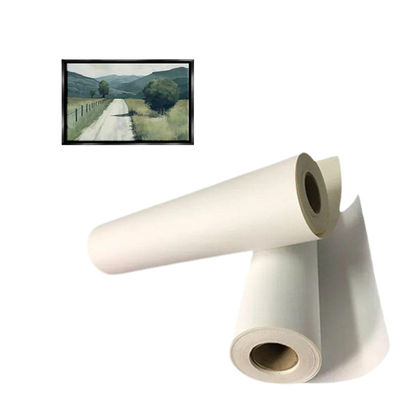 Eco-Solvent And Latex Printing Inkjet Polycotton Canvas Fine Textured Glossy Surface 380gsm