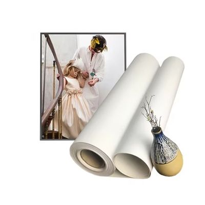 Eco-solvent Inkjet Printing 280gsm Matte Polyester Canvas Roll 