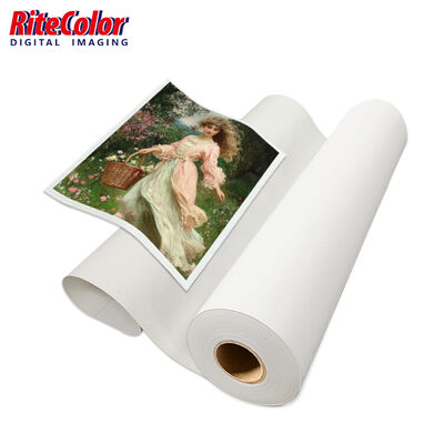 380gsm Matte PolyCotton Canvas Roll for UV Printing with Matte Surface and Wide Format Inkjet Compatibility