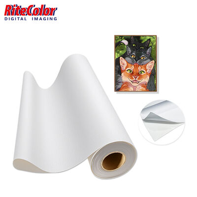 350gsm Matte Waterproof Self-Adhesive Canvas for High-Resolution Wall Art and Interior Decoration