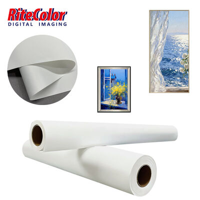 280gsm Matte Finish Polyester Canvas Roll for Inkjet Printing with Pigment Dye Inks