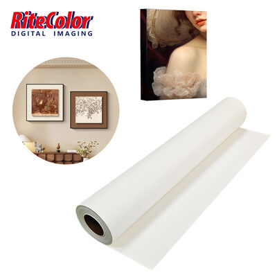 280gsm Matte Surface Eco-Solvent Compatible Polyester Canvas Roll for Inkjet Printing Fabric