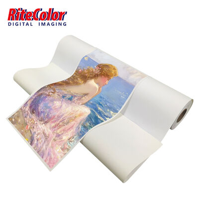 44'' 50'' Fast Drying 380gsm Matte Polycotton Canvas for Eco-solvent Latex UV Inks Ideal for Art Reproduction