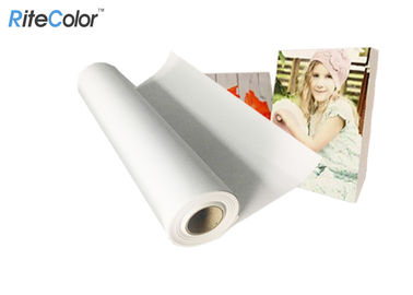 Water Resistant Glossy Polyester Canvas Rolls For Art Printing 2 Inch / 3 Inch Roll Core