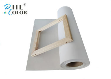 Digital Printing Inkjet Cotton Canvas Roll , 360gsm Matte Photographic Canvas Prints