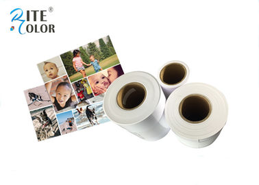 Glossy Dry Inkjet Minilab Photo Paper , Mircorporous RC White Paper