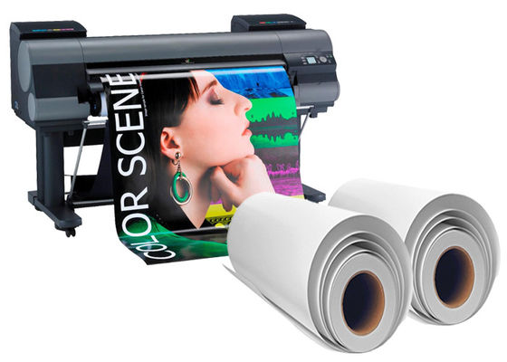 Micro Porous RC Luster Waterproof Photo Paper For Wide Format Inkjet Printing