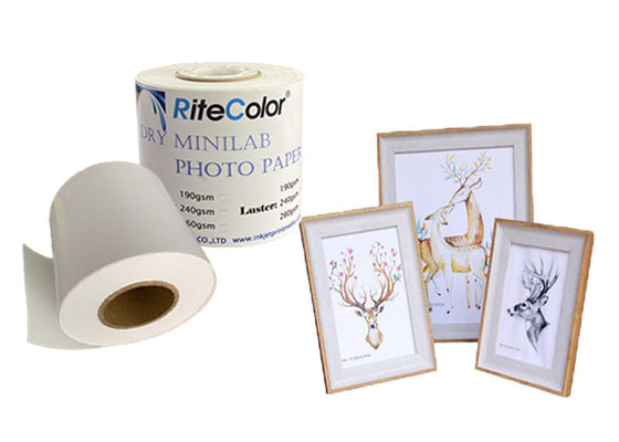 Micro Porous Minilab Instant Dry Inkjet High Glossy Photo Paper For Fuji DX100