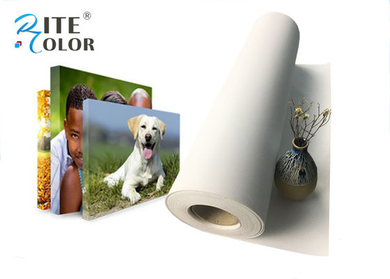 Outdoor Poster Printing Matte Polyester Inkjet Canvas Blank White 280gsm