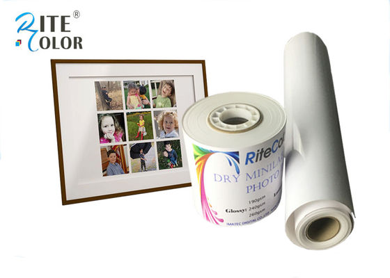 Bright White Resin Coated Semi Gloss Mini Lab Photo Paper For Fujifilm Printer