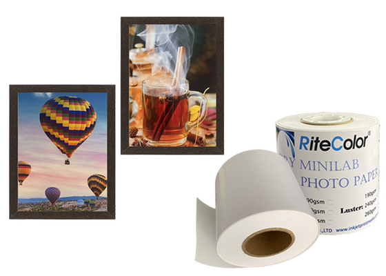 Instant Dry Resin Coated Minilab Luster Photo Paper For Fuji Epson Inkjet Printer