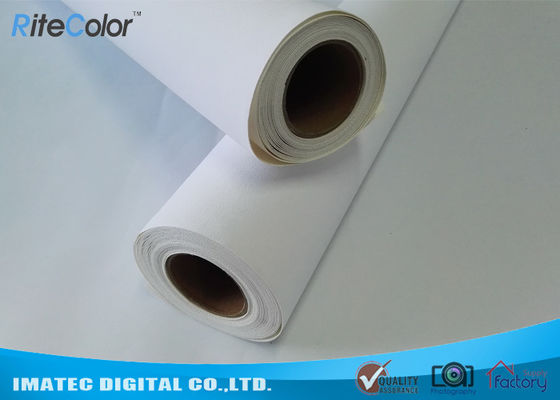 Stretchable Textured Printable Canvas Roll , Eco Solvent Matte Canvas Paper